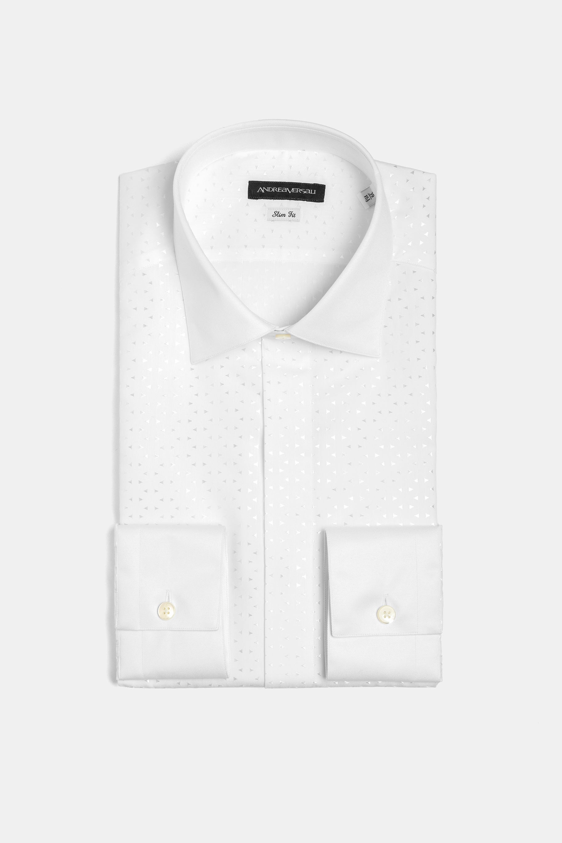 Camicia da cerimonia uomo classico perla, collezione Andrea Versali