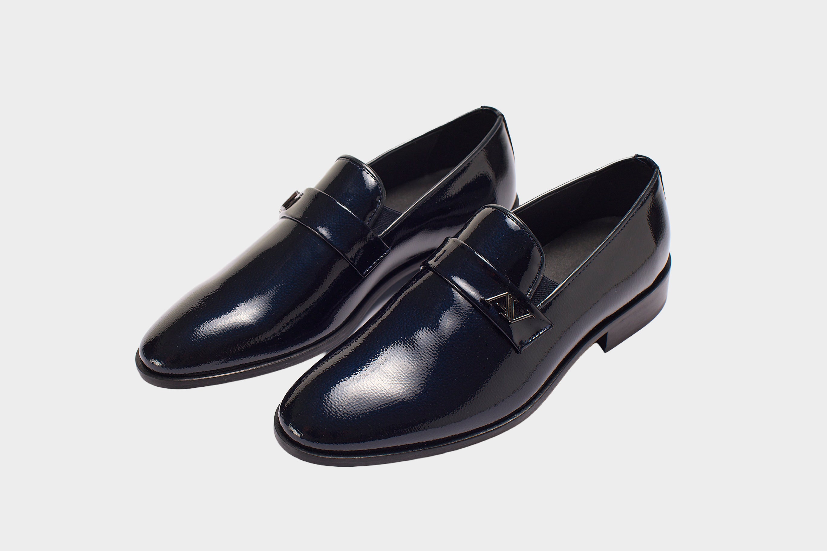 Scarpe da cerimonia uomo blu notte, collezione Andrea Versali