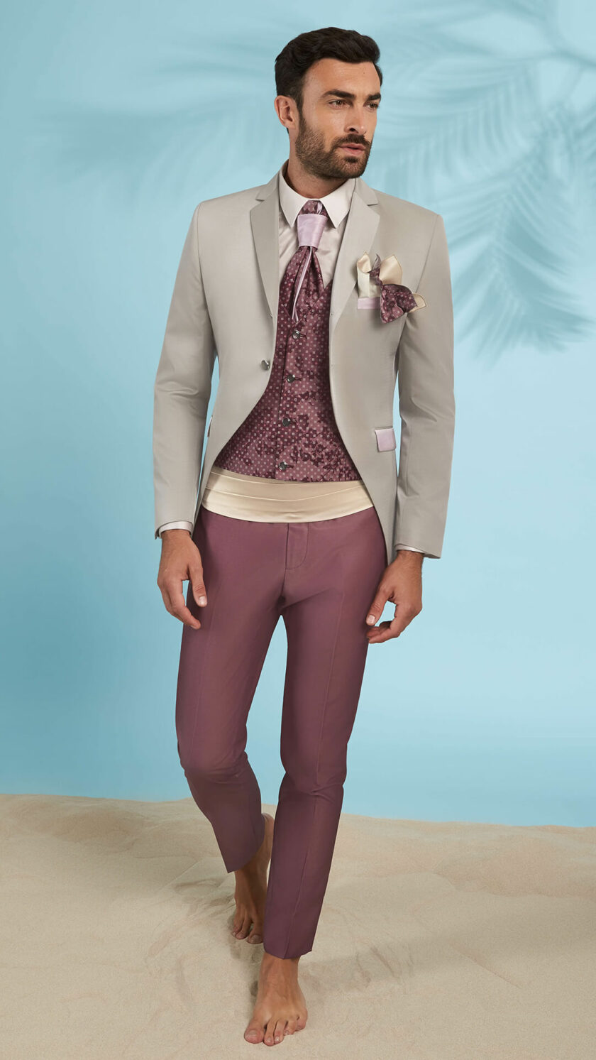 abito beach wedding cerimonia versali 2023 con fascia 114 s76