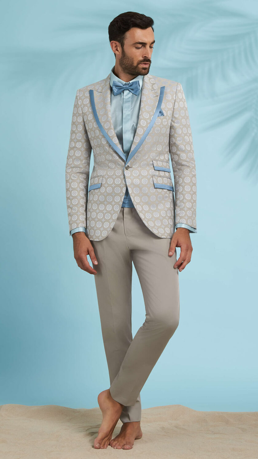 abito versali cerimonia uomo beach wedding rever lancia celeste 177 s71